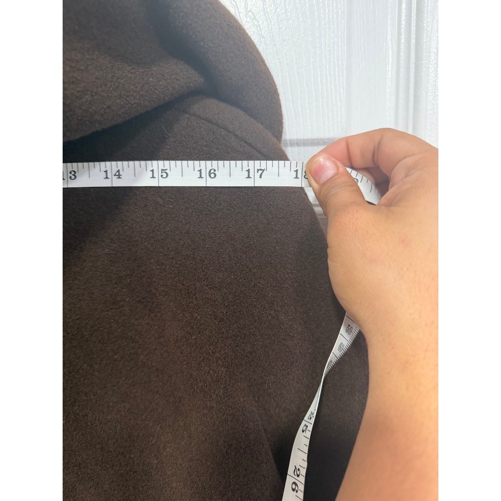 Schneiders Salzburg Wool Blend Hooded Coat Brown Classic Elegant Outerwear - Picture 6 of 10